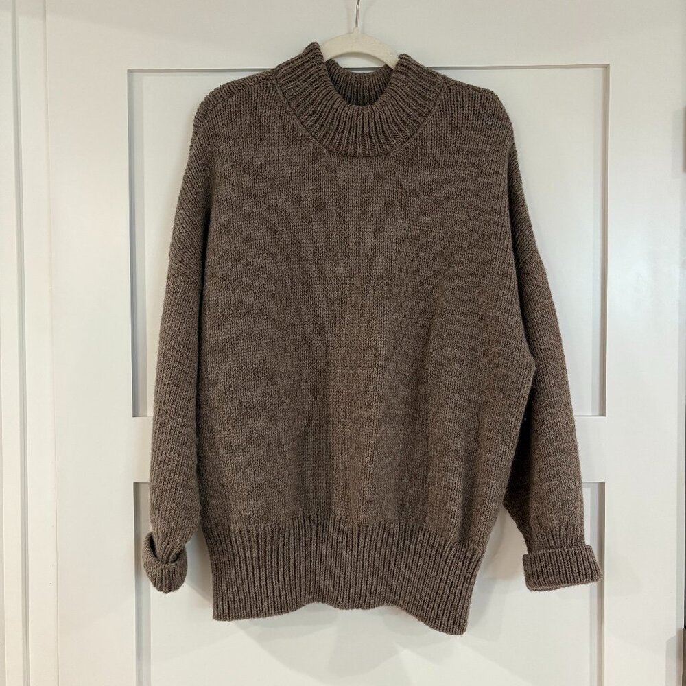 Jaggery London Mar sweater in smoked amber
